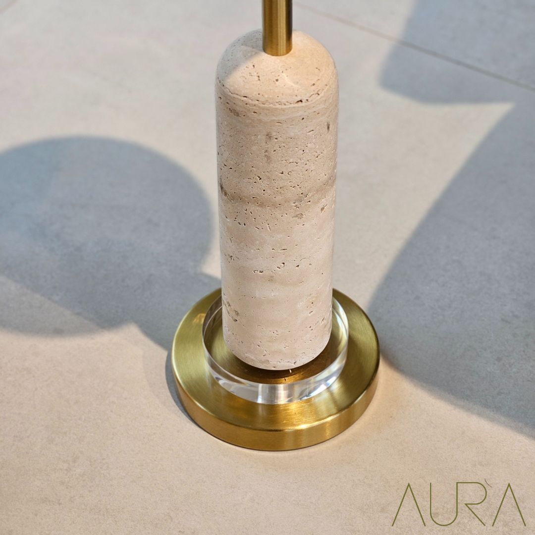 Travertine service table