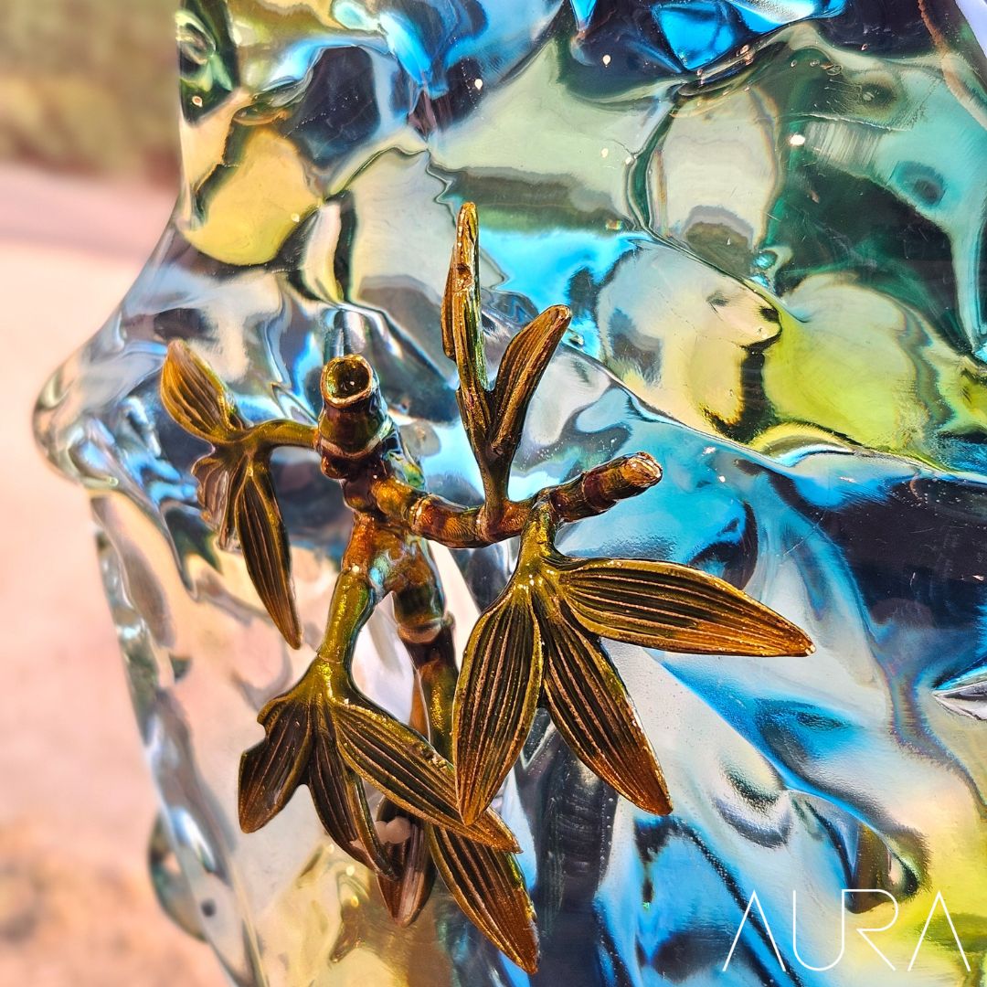 Natural green crystal